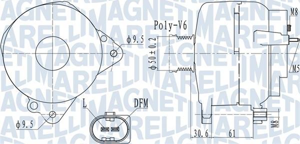 Magneti Marelli 063732118010 - Генератор parts5.com