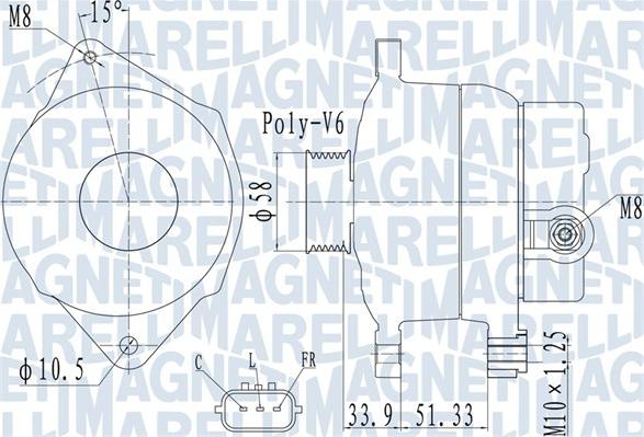 Magneti Marelli 063732138010 - Генератор parts5.com