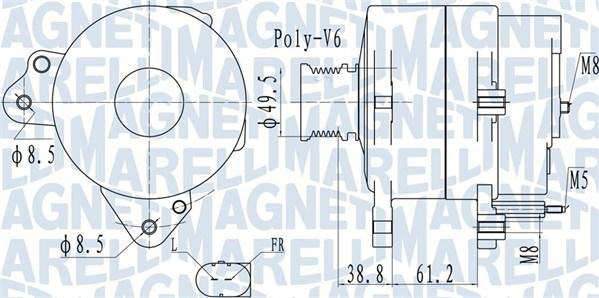 Magneti Marelli 063732137010 - Генератор parts5.com