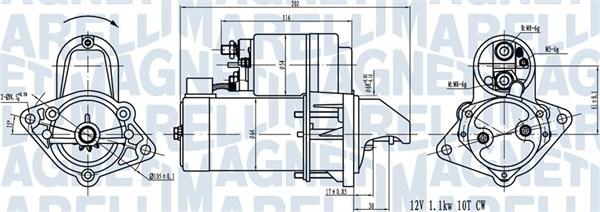 Magneti Marelli 063720519010 - Motor de arranque parts5.com