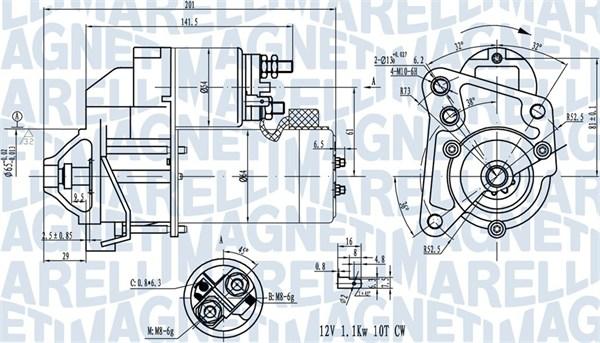 Magneti Marelli 063720681010 - Стартер parts5.com