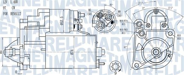 Magneti Marelli 063720784010 - Стартер parts5.com