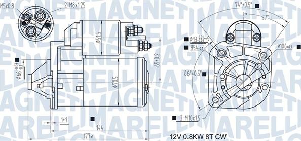 Magneti Marelli 063721442010 - Стартер parts5.com