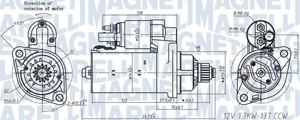 Magneti Marelli 063721508010 - Стартер parts5.com