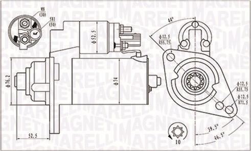 Magneti Marelli 063721293010 - Motor de arranque parts5.com