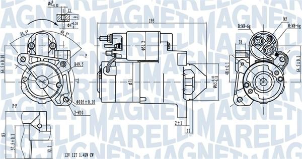 Magneti Marelli 063721273010 - Motor de arranque parts5.com