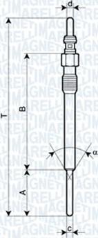 Magneti Marelli 062900090304 - Свеча накаливания parts5.com