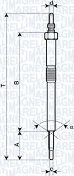 Magneti Marelli 062900082304 - Свеча накаливания parts5.com