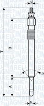 Magneti Marelli 062900020304 - Свеча накаливания parts5.com