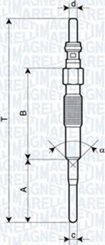 Magneti Marelli 062900079304 - Свеча накаливания parts5.com