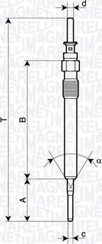 Magneti Marelli 062900130304 - Свеча накаливания parts5.com