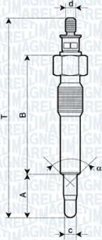 Magneti Marelli 062583202304 - Свеча накаливания parts5.com