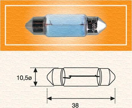 Magneti Marelli 009423100000 - Лампа накаливания, фонарь освещения номерного знака parts5.com