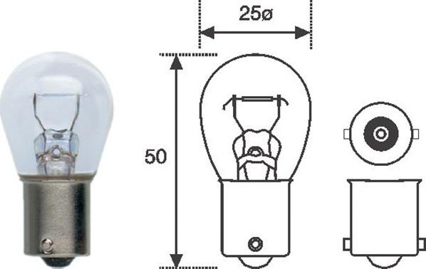 Magneti Marelli 008506100000 - Bulb, indicator parts5.com