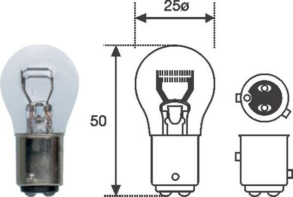 Magneti Marelli 008529100000 - Lámpara, luz de freno parts5.com