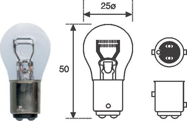 Magneti Marelli 008528100000 - Lámpara, luz de freno parts5.com