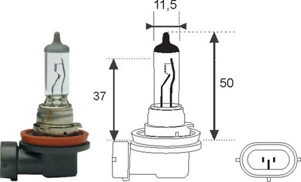 Magneti Marelli 002547100000 - Lámpara, faro de carretera parts5.com