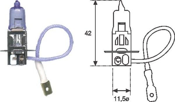 Magneti Marelli 002553100000 - Lámpara, faro antiniebla parts5.com