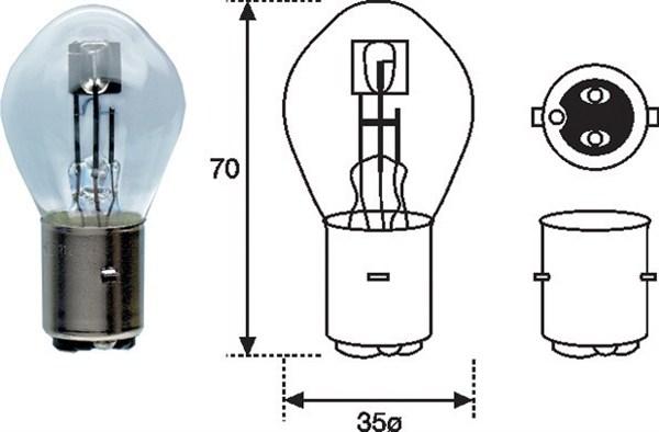 Magneti Marelli 002588200000 - Lámpara, faro de carretera parts5.com