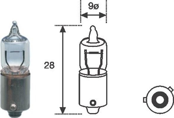 Magneti Marelli 002701100000 - Лампа накаливания, задний габаритный фонарь parts5.com