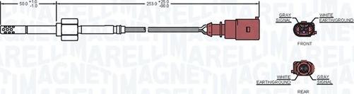 Magneti Marelli 172000085010 - Датчик, температура выхлопных газов parts5.com