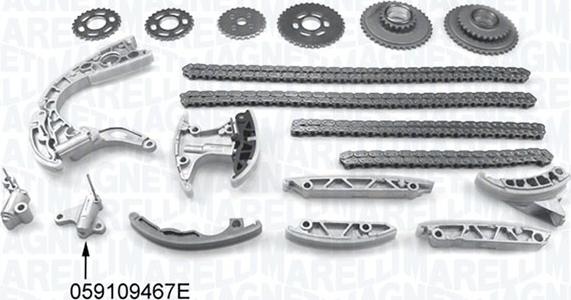 Magneti Marelli 341500001180 - Комплект цепи привода распредвала parts5.com