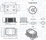 Magneti Marelli 350300000900 - Oil Cooler, engine oil parts5.com