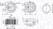 Magneti Marelli 350300001900 - Масляный радиатор, двигательное масло parts5.com