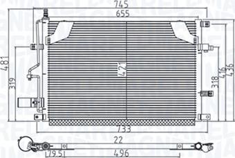 Magneti Marelli 350203914000 - Конденсатор кондиционера parts5.com