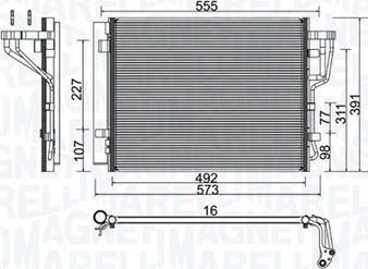 Magneti Marelli 350203976000 - Конденсатор кондиционера parts5.com