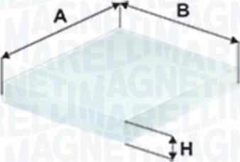 Magneti Marelli 350203066530 - Фильтр воздуха в салоне parts5.com