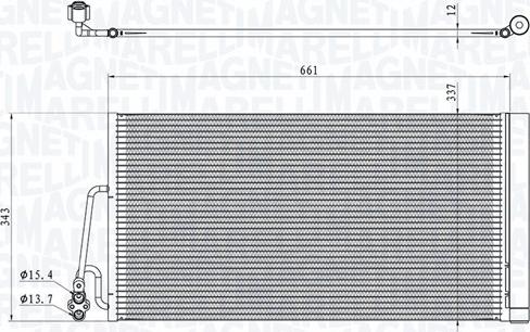 Magneti Marelli 350203861000 - Конденсатор кондиционера parts5.com