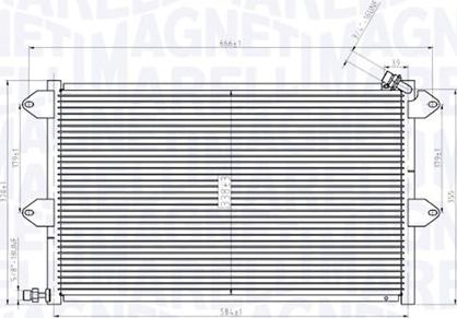 Magneti Marelli 350203831000 - Конденсатор кондиционера parts5.com