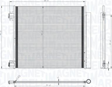 Magneti Marelli 350203832000 - Конденсатор кондиционера parts5.com