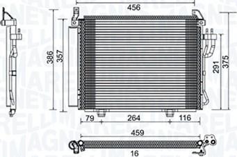 Magneti Marelli 350203790000 - Конденсатор кондиционера parts5.com