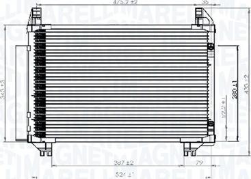 Magneti Marelli 350203741000 - Конденсатор кондиционера parts5.com