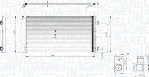 Magneti Marelli 350203747000 - Конденсатор кондиционера parts5.com