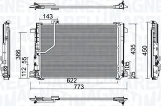 Magneti Marelli 350203755000 - Конденсатор кондиционера parts5.com