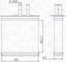 Magneti Marelli 350218493000 - Теплообменник, отопление салона parts5.com