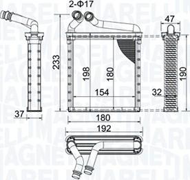 Magneti Marelli 350218442000 - Теплообменник, отопление салона parts5.com