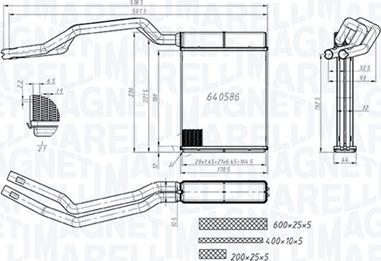 Magneti Marelli 350218453000 - Теплообменник, отопление салона parts5.com