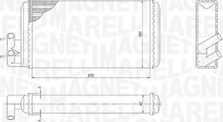 Magneti Marelli 350218403000 - Теплообменник, отопление салона parts5.com