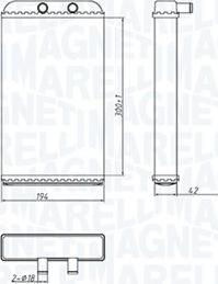 Magneti Marelli 350218402000 - Теплообменник, отопление салона parts5.com