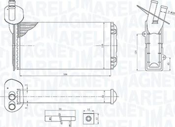 Magneti Marelli 350218410000 - Теплообменник, отопление салона parts5.com