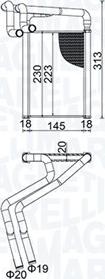 Magneti Marelli 350218488000 - Теплообменник, отопление салона parts5.com