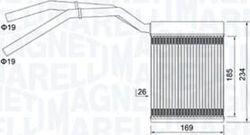 Magneti Marelli 350218425000 - Теплообменник, отопление салона parts5.com