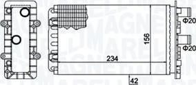 Magneti Marelli 350218475000 - Теплообменник, отопление салона parts5.com