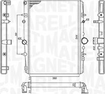 Magneti Marelli 350213199400 - Радиатор, охлаждение двигателя parts5.com