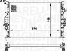 Magneti Marelli 350213158700 - Радиатор, охлаждение двигателя parts5.com