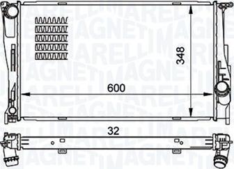 Magneti Marelli 350213157500 - Радиатор, охлаждение двигателя parts5.com